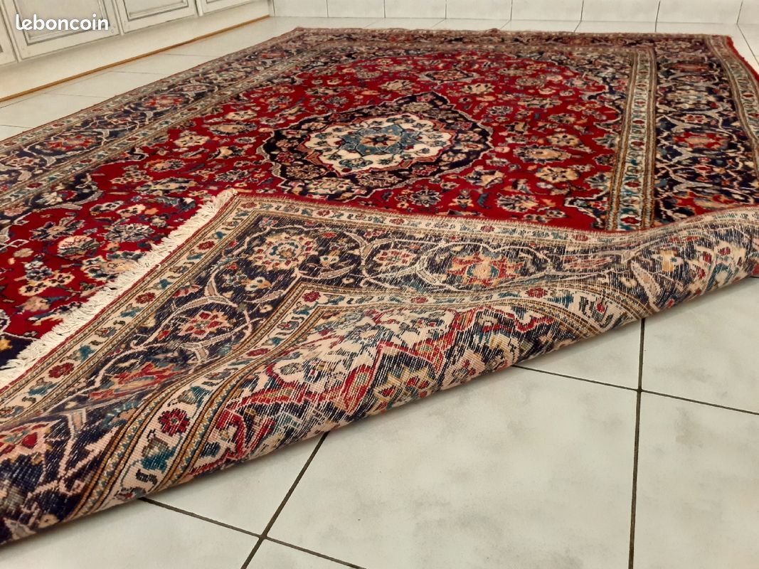 Handmade persian keshan rug 300×202 cm