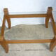 Wooden coffee table with glass tray 70s/80s