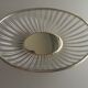 silver metal bread basket