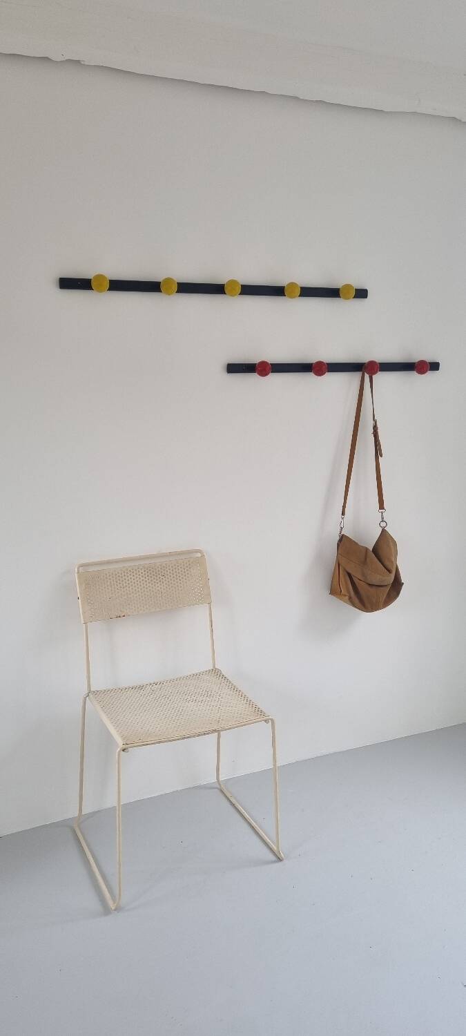 Duo of 4 and 5 ball coat racks
