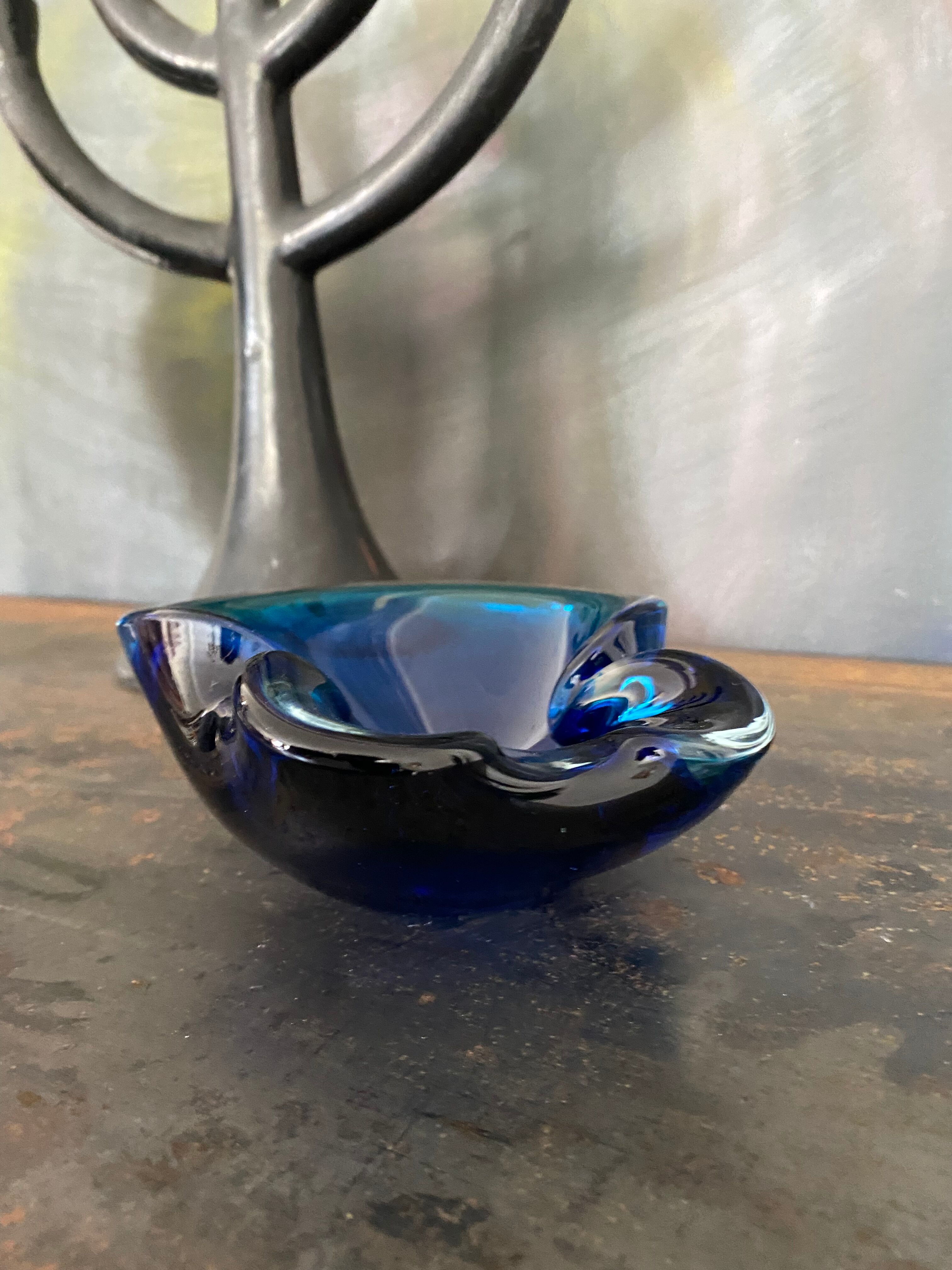 Cendrier verre de Murano vintage