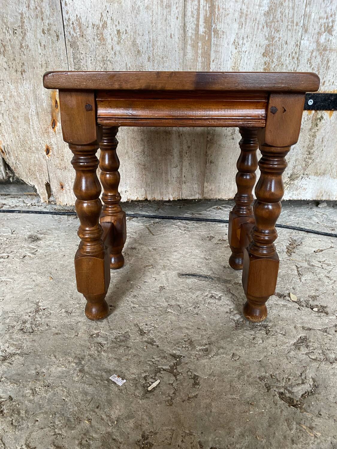 Vintage Solid Oak Nightstand #D545