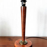 Art deco wooden liner lamp