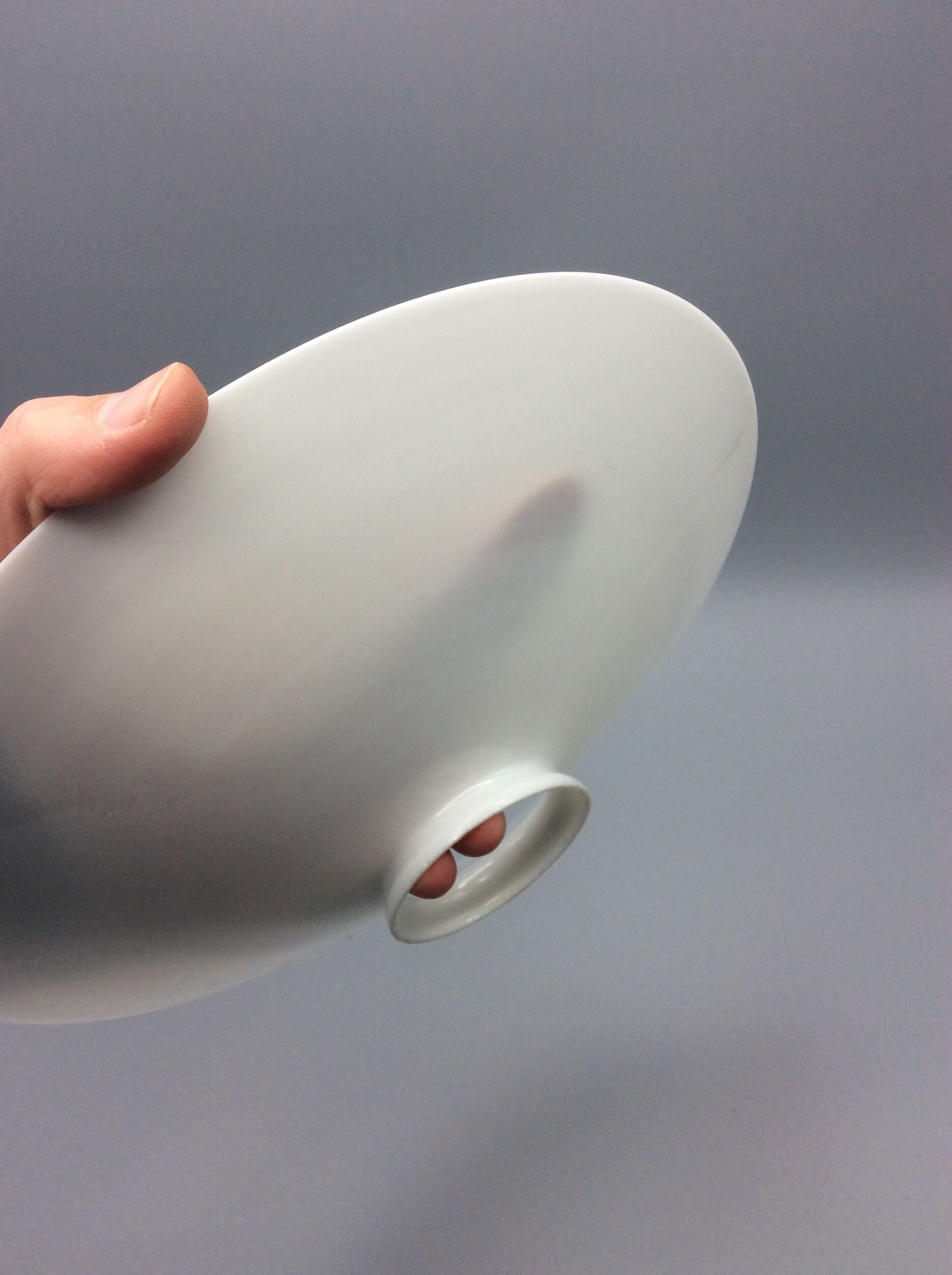 White opaline lampshade