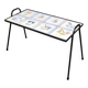 Wrought iron and ceramic side table by Roger Capron, France, 1950s