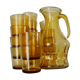 Service carafe et 15 verres vintage