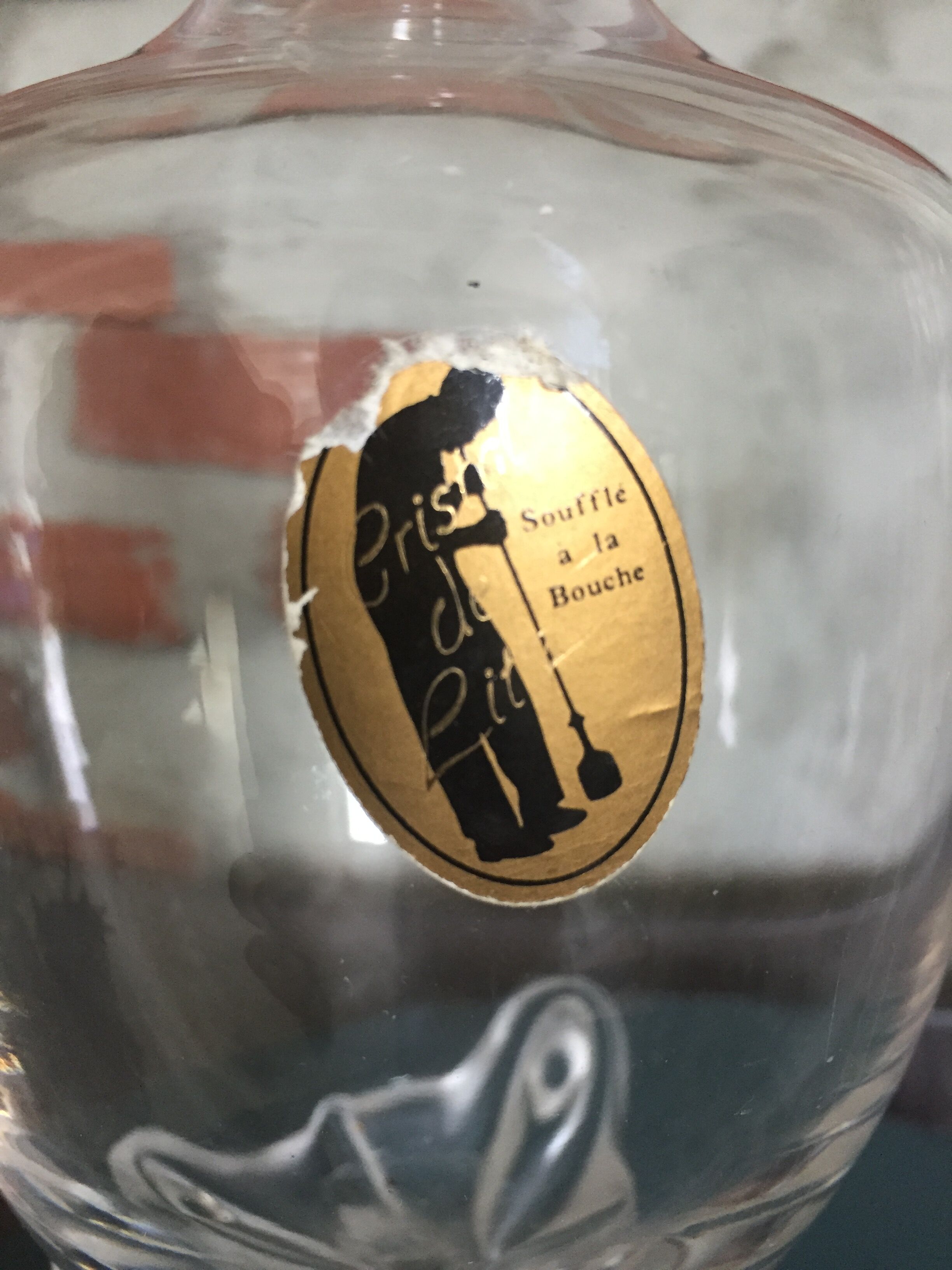 Vase en verre soufflé