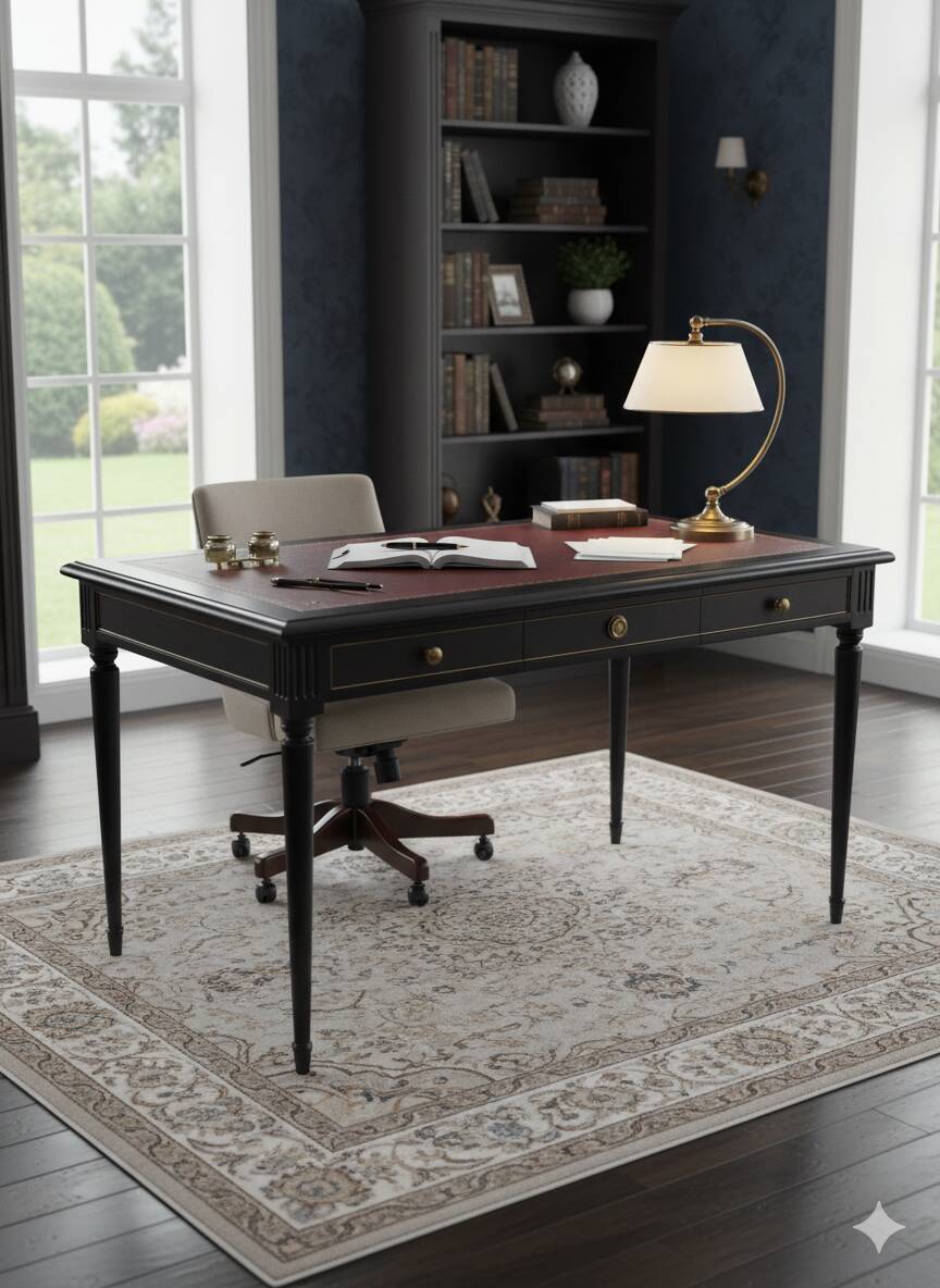 Louis XVI style mahogany desk from the 20th century.