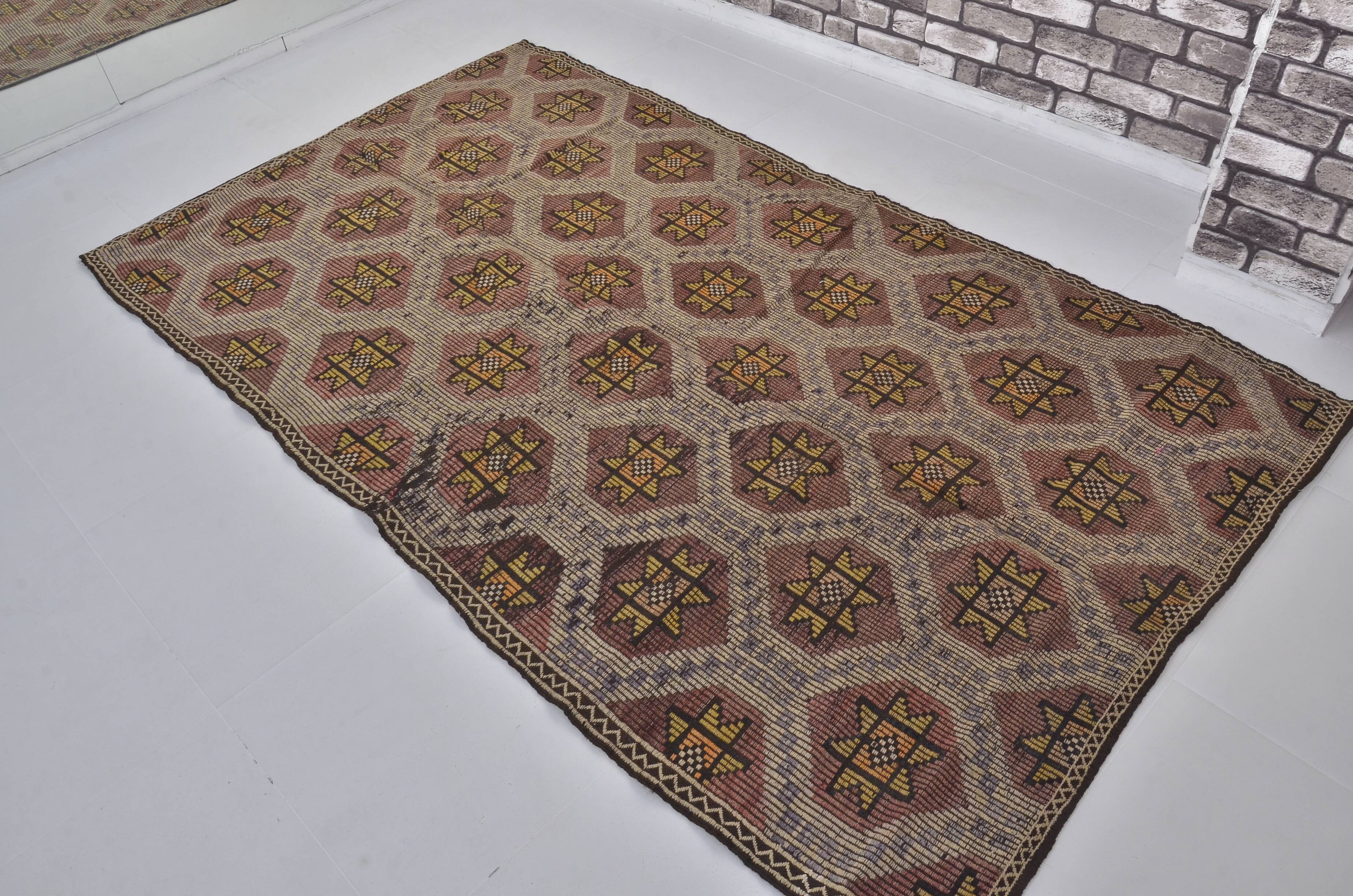 Geometric Anatolian Floor Kilim Rug sku 1656