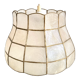 Mother-of-pearl and brass suspension