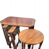 20th-century Art Deco / nesting table 3 x / attributed to Maison Franck