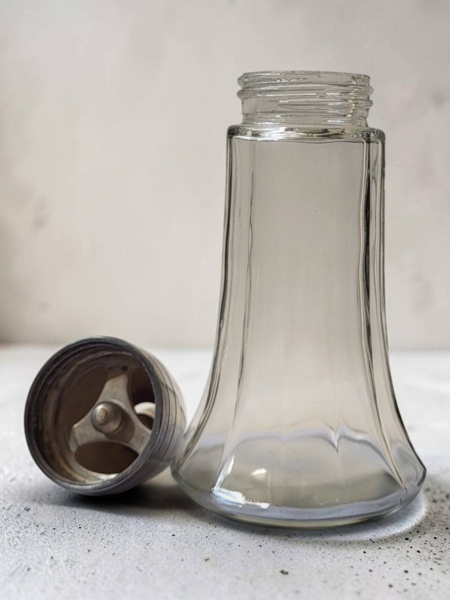 Silver-plated metal shaker by Christofle