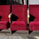 Cinema 3 seated bench Grenat 50s