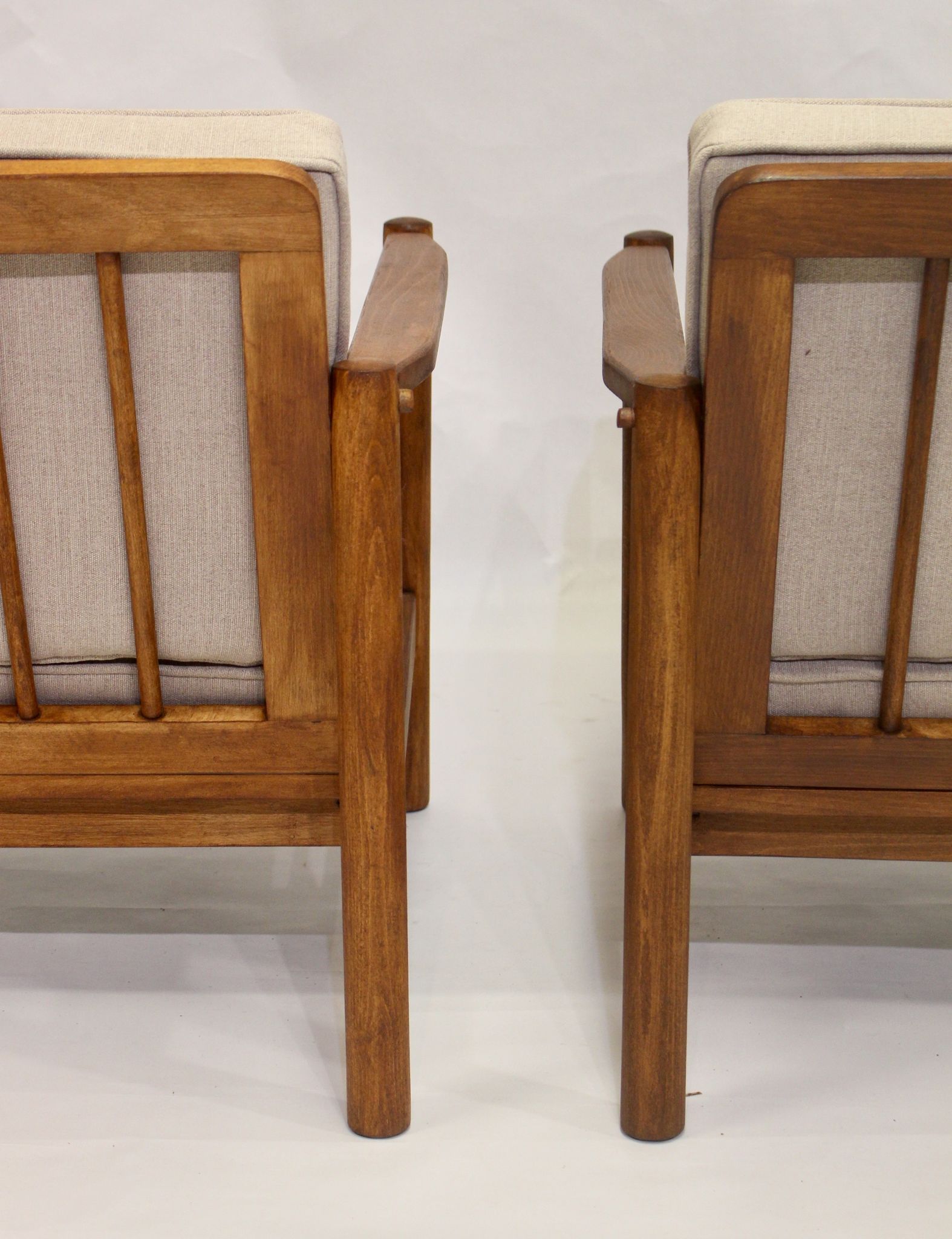 Pair of 60s Scandinavian style armchairs