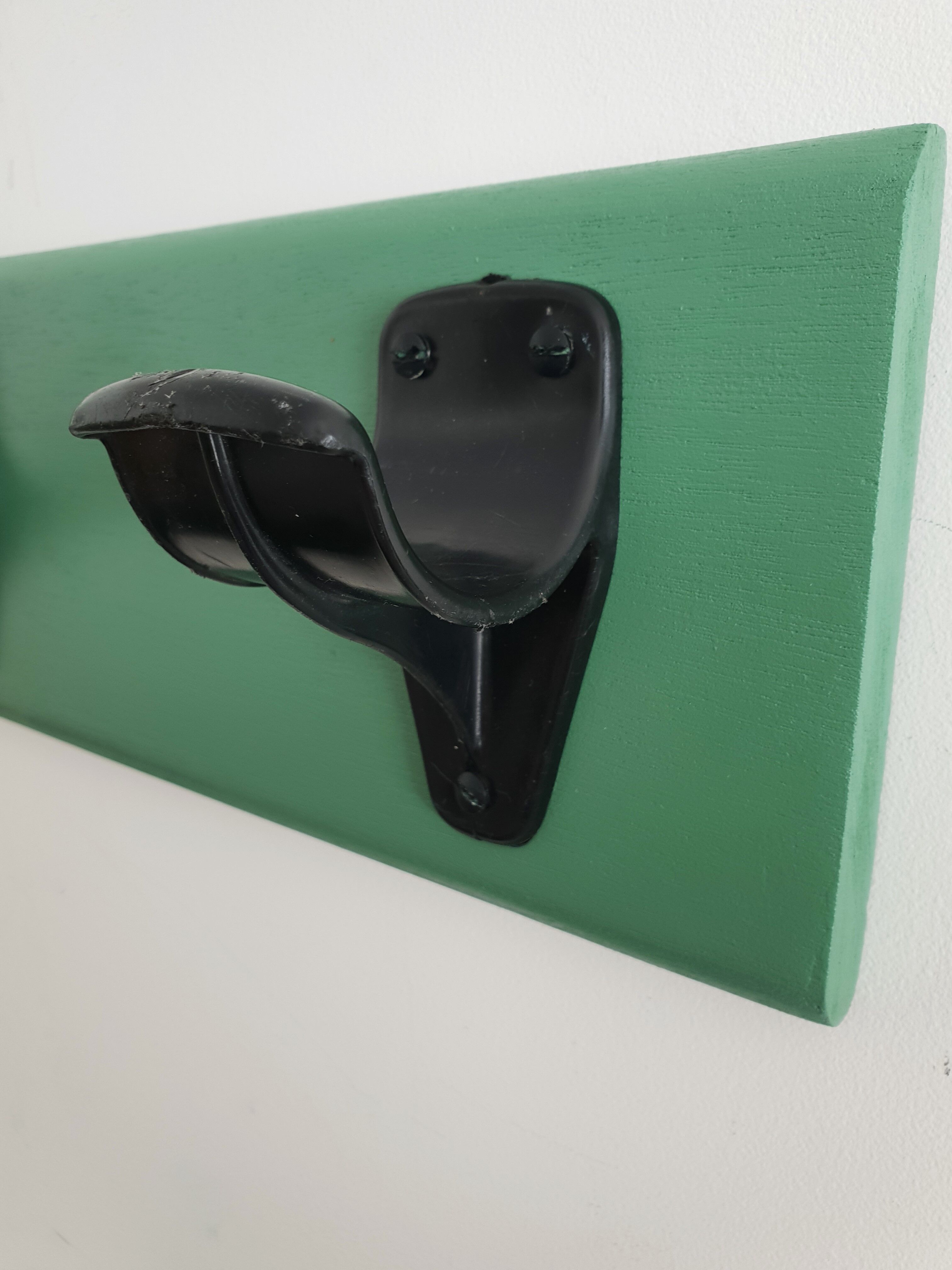 Old green coat hanger