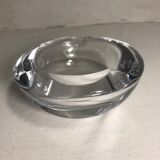 Former crystal art vannes france form round vintage crystal ashtray