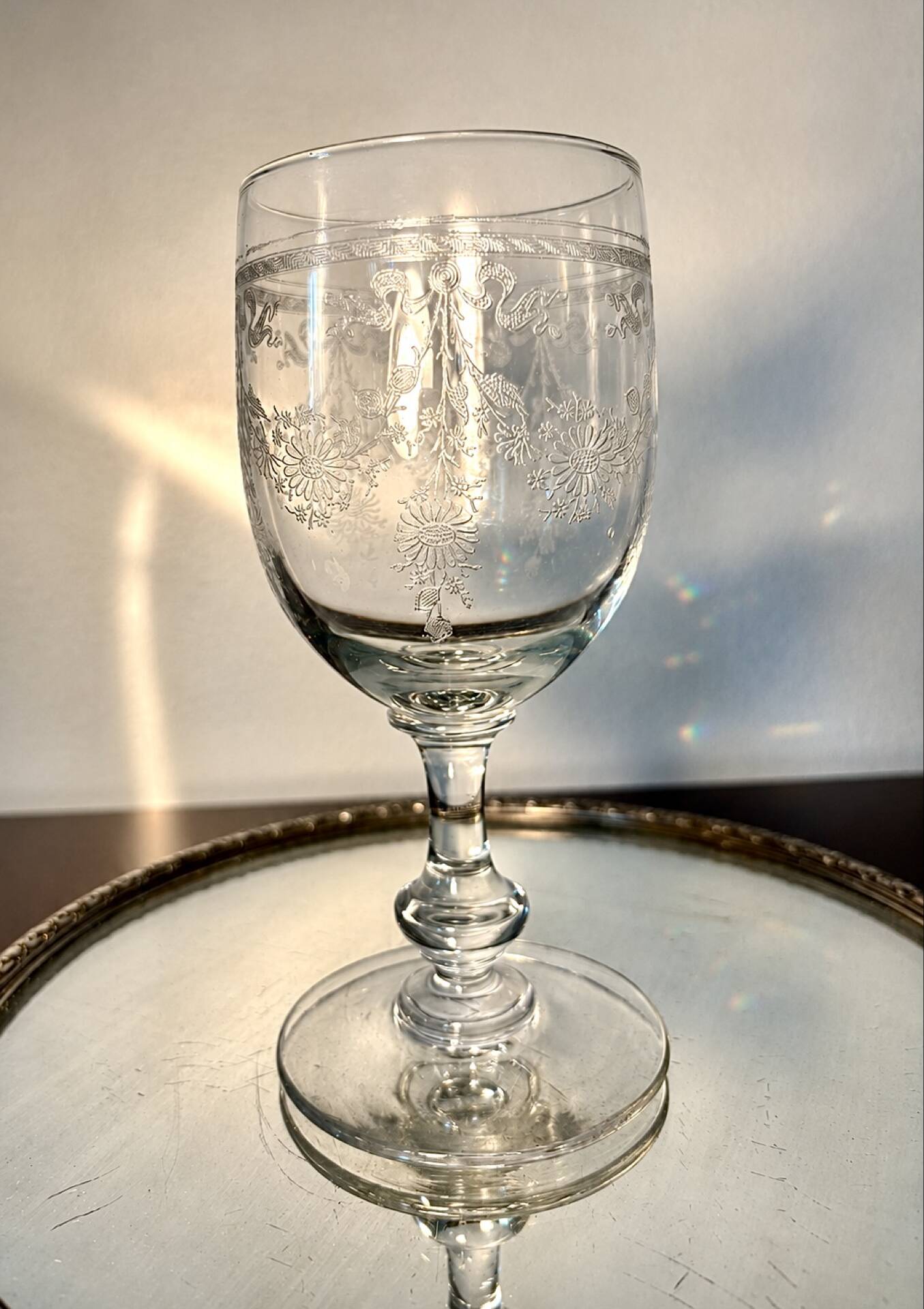 Verre à eau Meisenthal début du 20eme