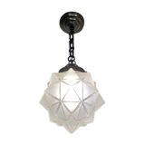 Suspension globe étoile Art deco