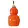 Suspension globe vintage en opaline orange