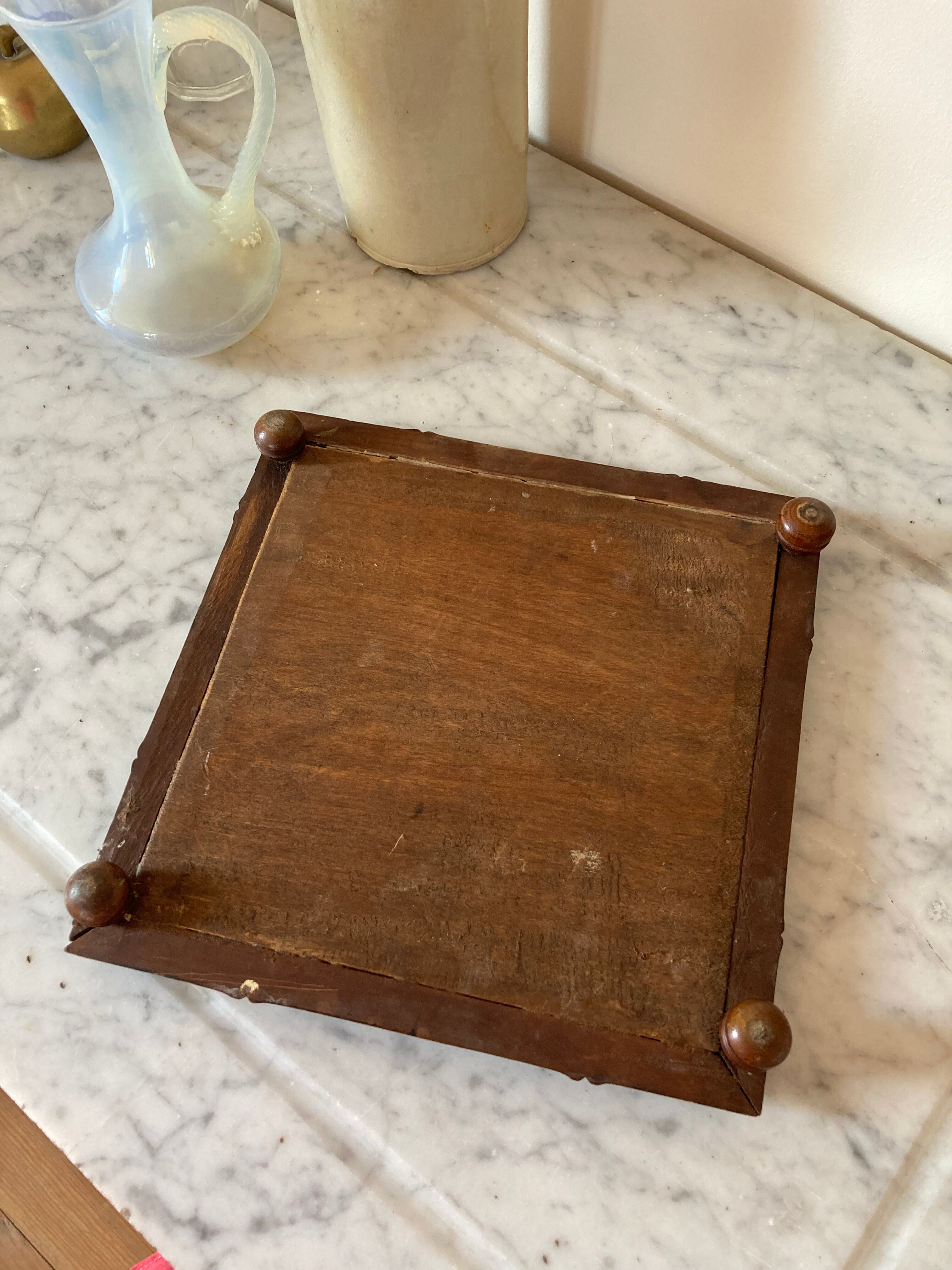 Underside in earthenware and wood late nineteenth century