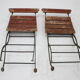 1920s set of four folding garden chairs, czechoslovakia
