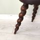 Solid wood milking stool