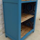 Meuble ancien de style parisien 2 tiroirs en bois massif