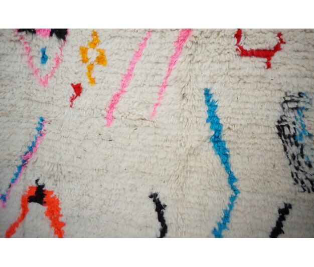 Colorful berber carpet handmade 221 x 130cm
