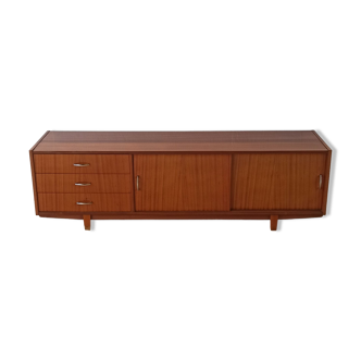 Vintage lowboard with drawers and shelves, 1970