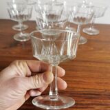 12 vintage champagne glasses