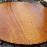 Round wooden coffee table