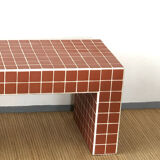 Ceramic tile bench