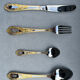 Varaguen 70-piece 23-carat gold-plated cutlery set