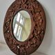 Miroir de campagne en bois sculpté 35x45cm
