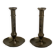 Pair of brass candlesticks