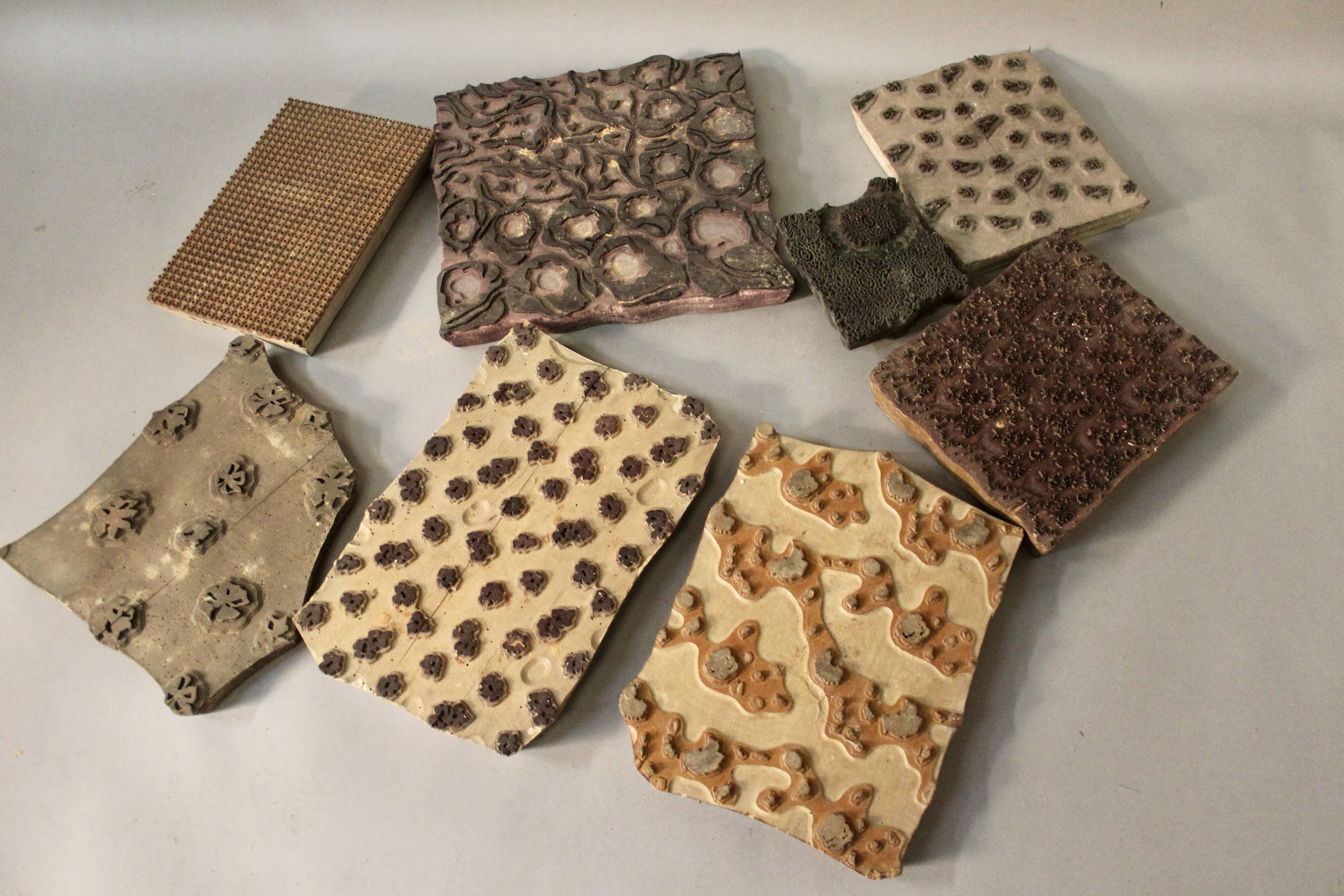 Set of 8 printing plates XIXth