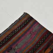 Tapis Kilim Anatolien Vintage – Rayures Ethniques, Tissé Main , 176x242 Cm