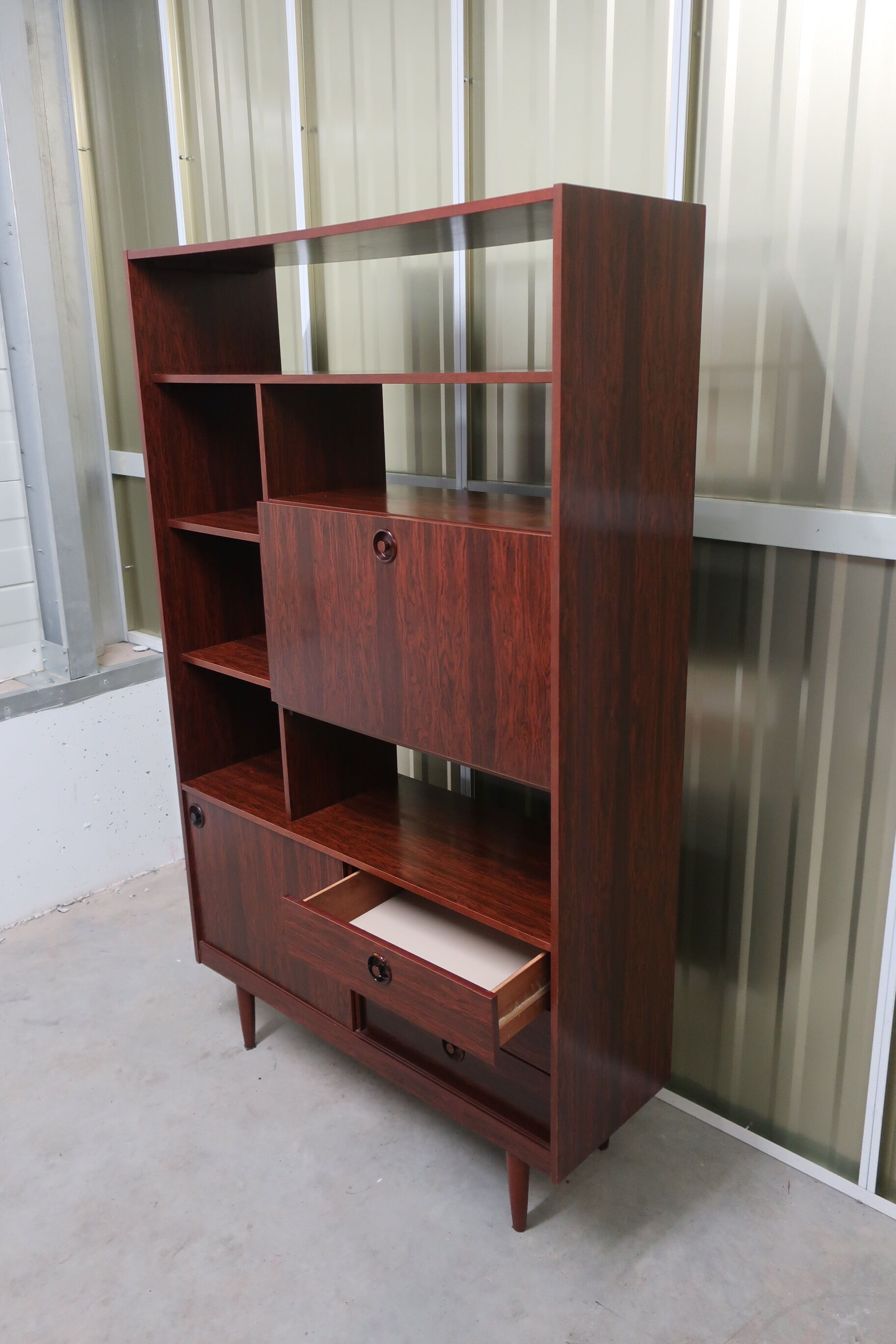 Room divider in rosewood of the 70s