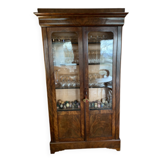 Display library from the louis philippe period in mahogany
