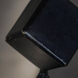 Abstract decorative Scandinavian metal sculpture from the mid-20th century, around the 1950s.