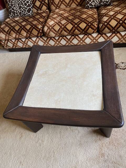 Table basse Japandi vintage