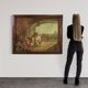 Italian painting signed Mattia Traverso, genre scene
