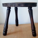 Raw wood stool