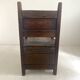 18th century solid oak chest armchair