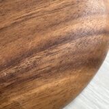 Empty wooden apple pocket.