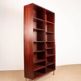 Large Danish high bookshelf in rosewood by Erik Brouer 1960.
