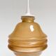 Lampe de plafond vintage couleur cognac, années 1960