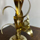 Lampe en laiton, métal et nacre