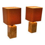 Paire de lampes années 70