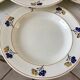 Set of 5 hollow plates Iron Earth model "Romeo" early XXth
